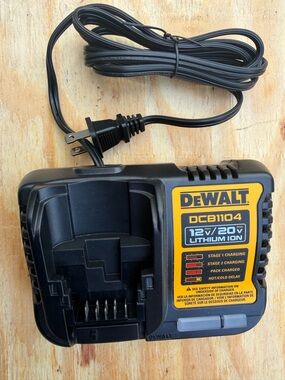 DEWALT DCB1104 12V/20V Lithium-Ion Charger - Black & Yellow